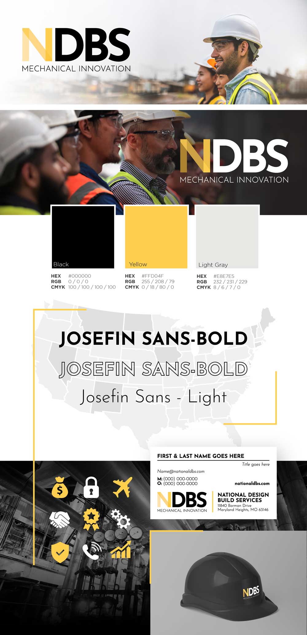 NDBS brand board