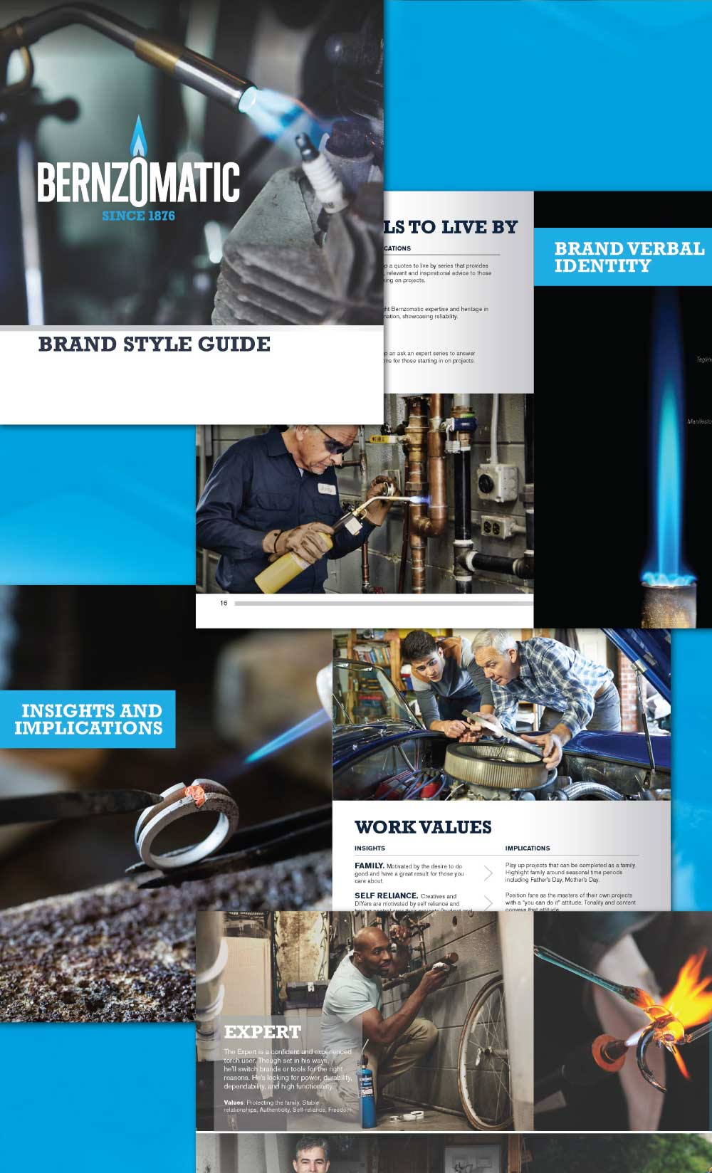 Bernzomatic brand style guide sample