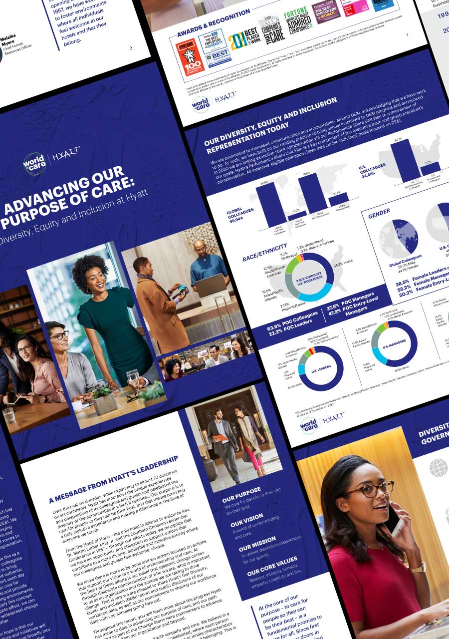 World Care Hyatt DEI report sample